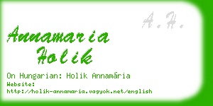 annamaria holik business card