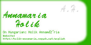 annamaria holik business card